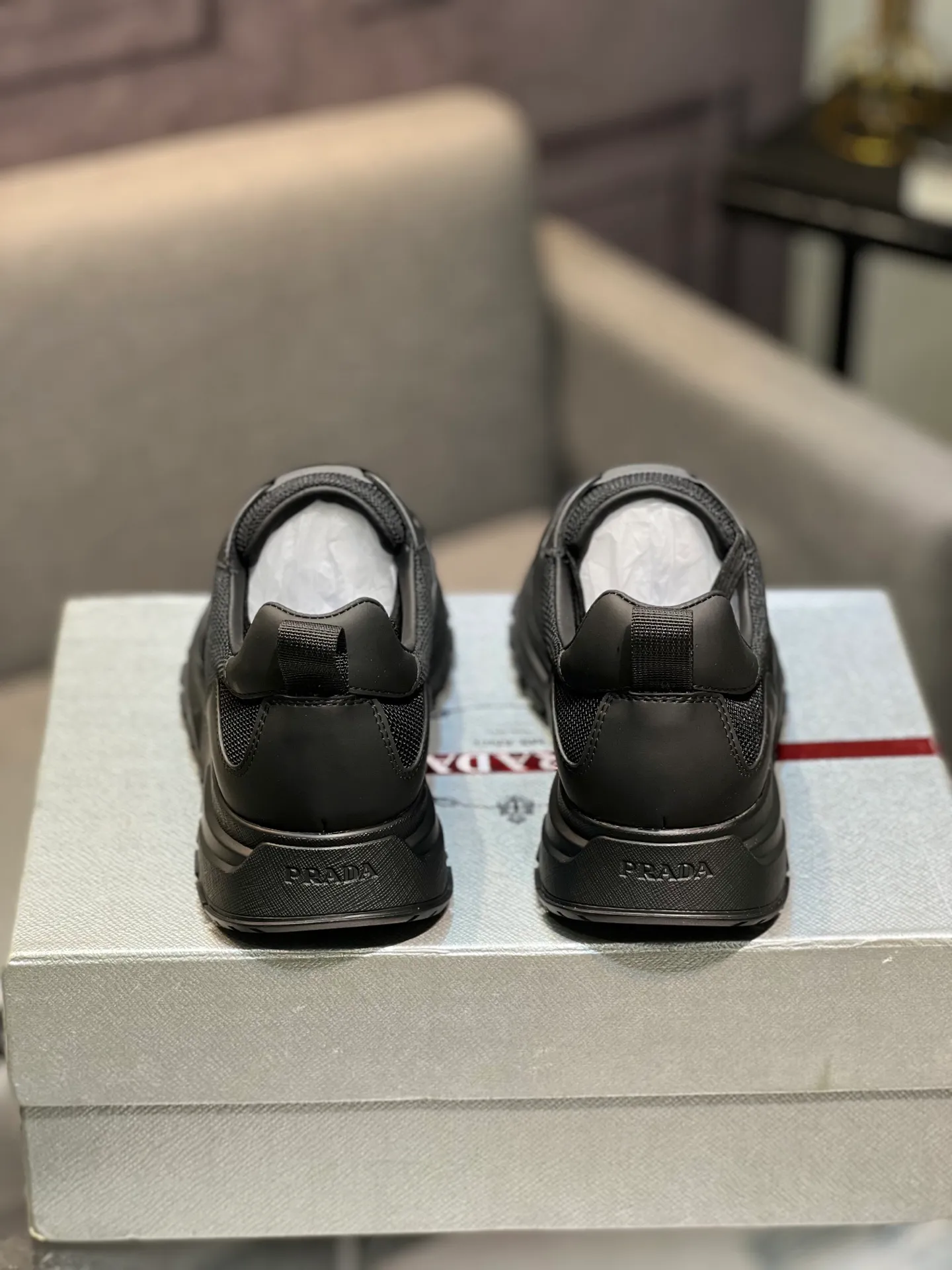 💰¥540 [PRADA] Men’s shoes are popular in the counter, official website synchronization, 1 high-quality shipment ✔️Original cowhide + cowhide lining, 1🆚1 replica, original sole, 38-45 (45 customized, non-refundable)